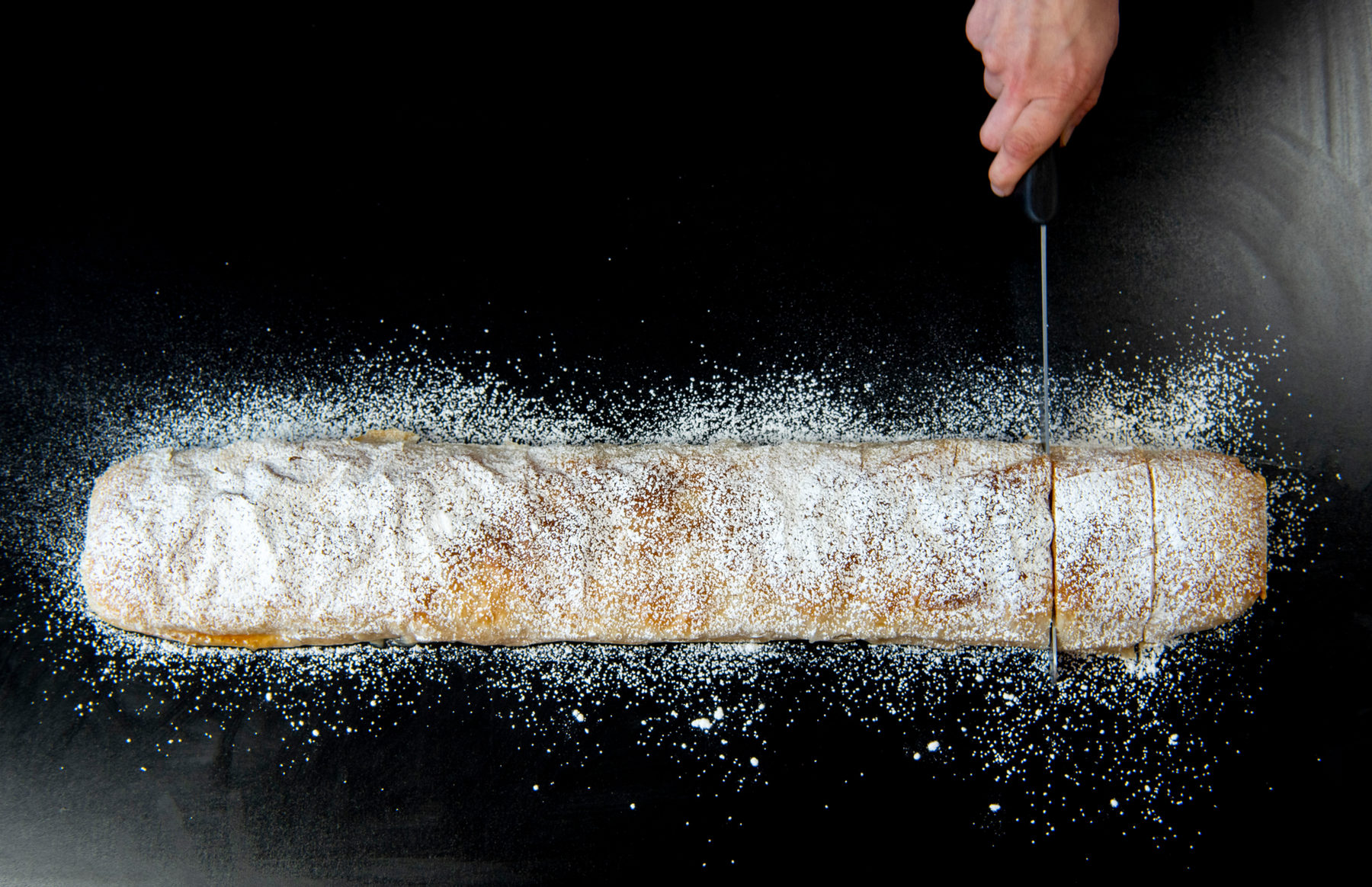 Fresh handmade strudel